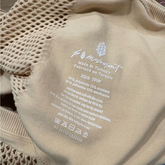 NEW Free People Movement Mesh In Session Tank Top Tan Women’s XS/Small - Picture 4 of 6
